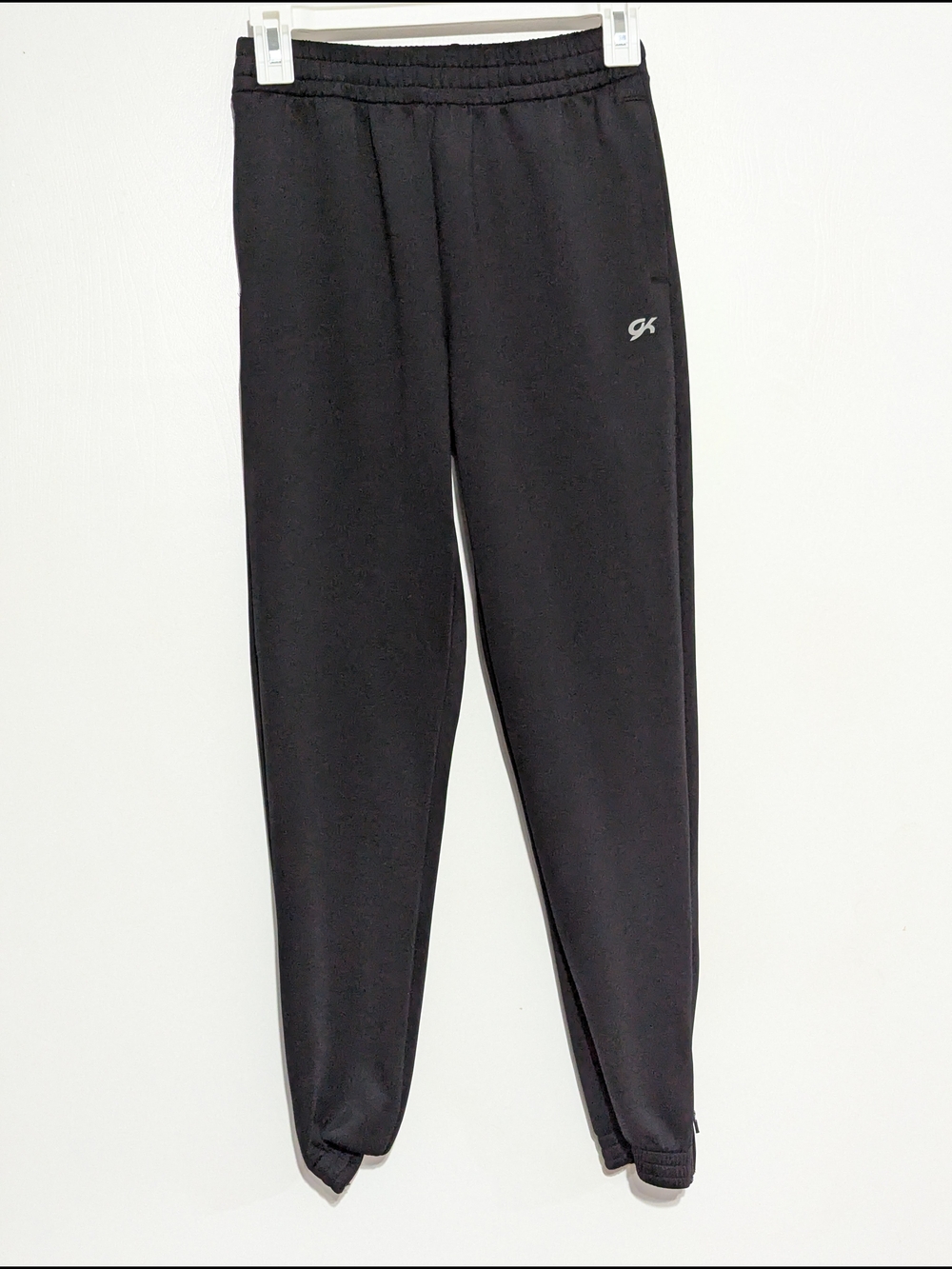 GK Black Athletic Sweatpants joggers with Small Logo